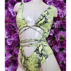 Snakeprint swimsuit